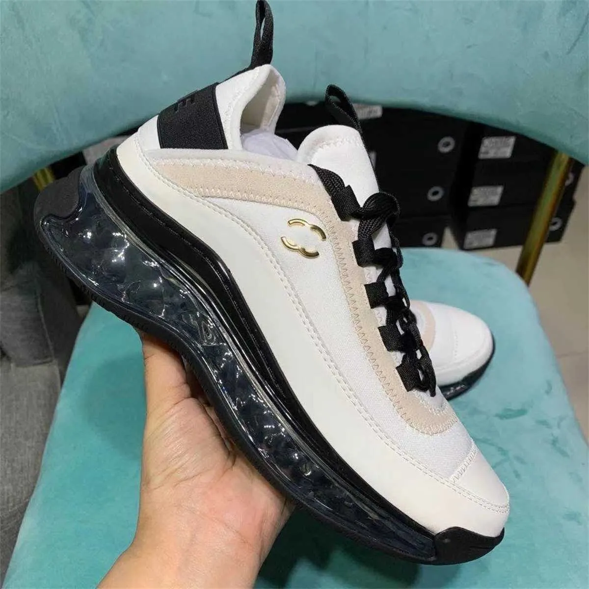 40% rabatt designer och version Small Fragrance Sports Inner Elevated Womens Shoes Dad Air Cushion Leisure Thick Sole