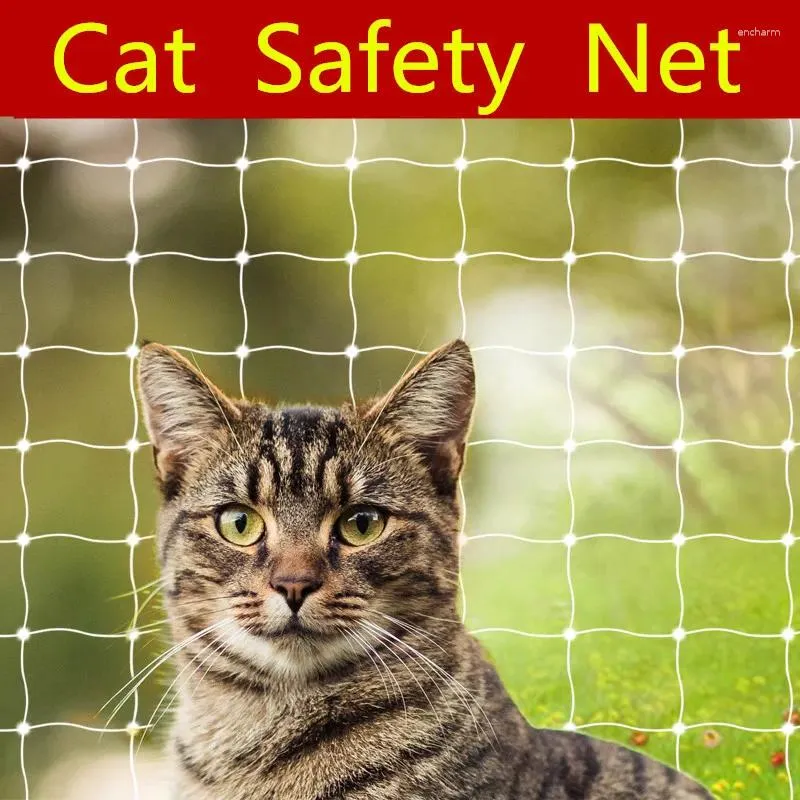 Protection des transporteurs de chats Net pour le balise Netting Rail Transparent Nylon Pet Mesh Fence