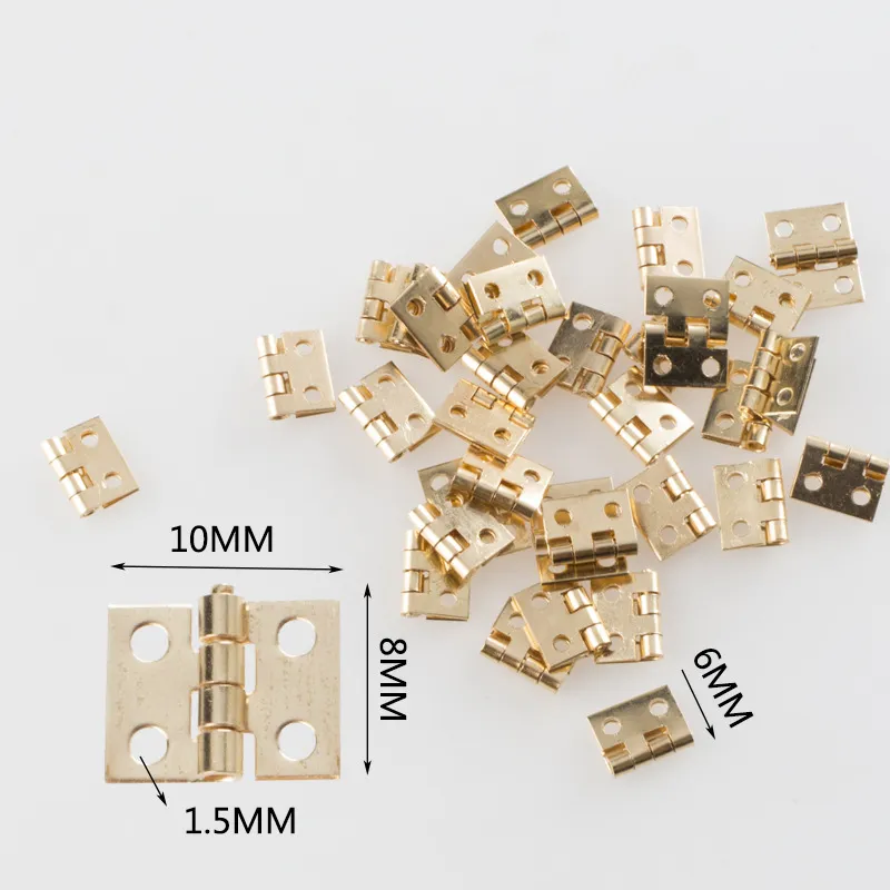 20pcs Mini Hinge Durable Small Jewelry for 1/12 House Miniature Cabinet Wooden Box Cabinet Door Hinges Home Hardware Decorative
