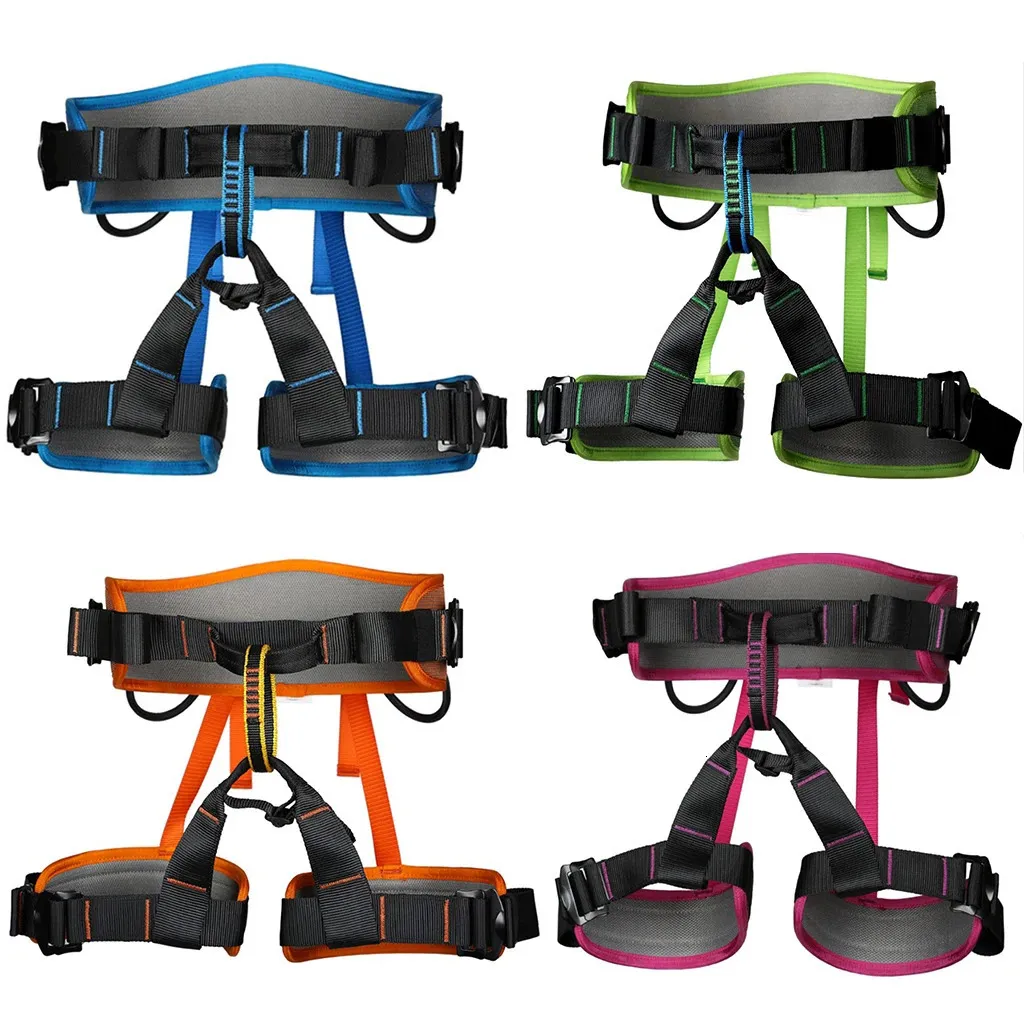 Outdoor Harness Seat Sitting Bust Waist Belt Equipment for Tree Surgeon Arborist Rock Climbing - 4 Colors