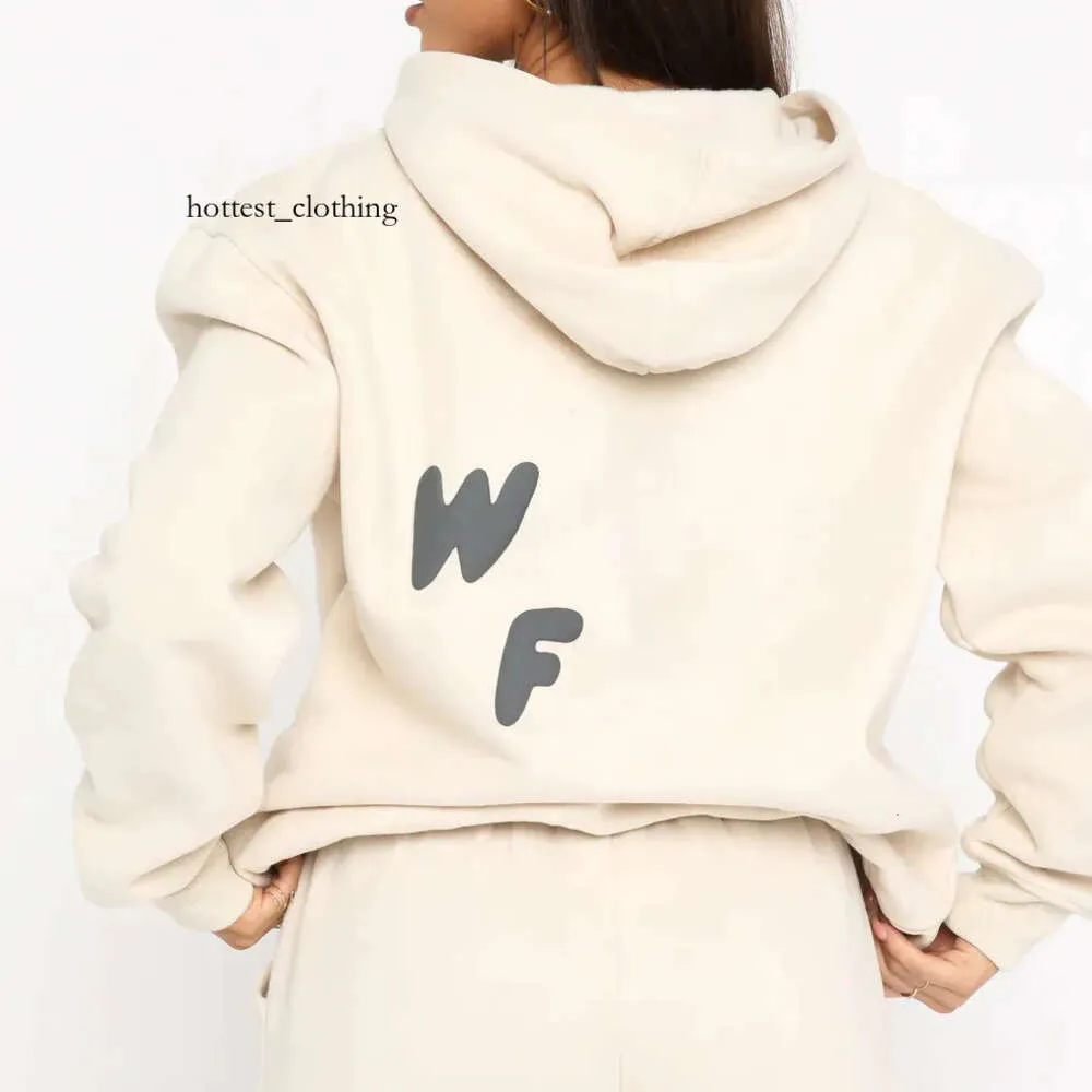 white foxx Women Hoodie 2 Piece Set Pullover Outfit Sweatshirts Sporty Long Sleeved Pullover Hooded 729 white foxs