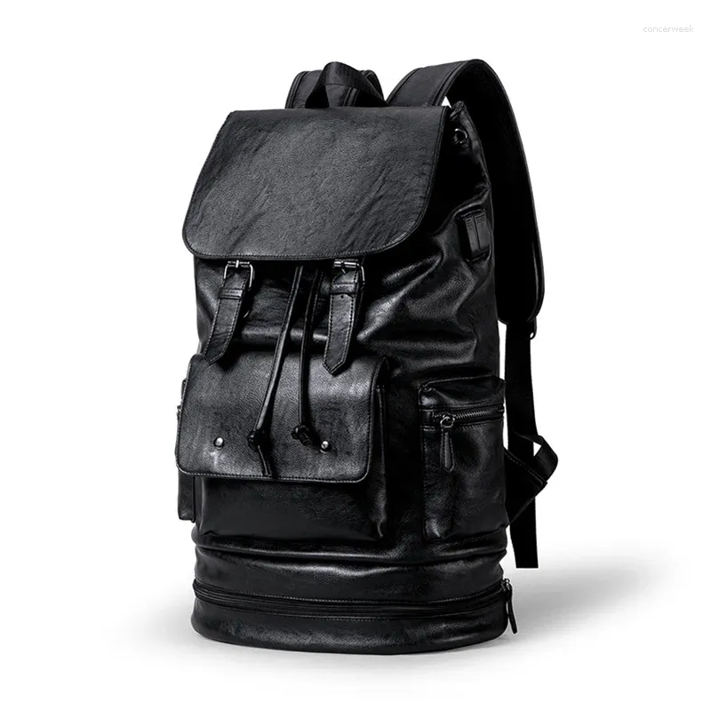 Рюкзак с зарядкой через USB, деловой для мужчин, модная и вместительная дорожная сумка с отделением для ноутбука, мужская Homem Da Mochila