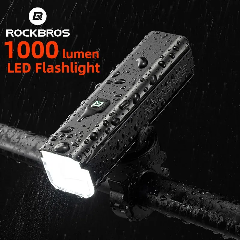 Światła Rockbros USB Rower Light MTB rower przednia lampa cykliczna wodoodporna 4500 mAh 1000 Lumens Cycling High Lampa światła