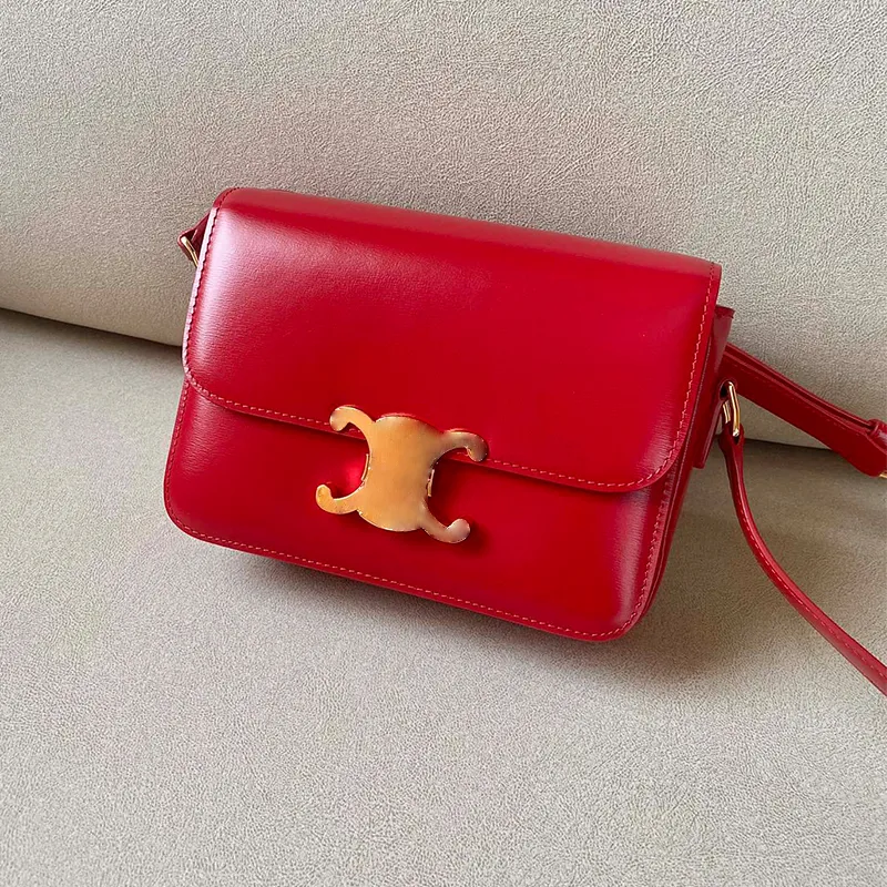 Designer bag handbag shoulder bag luxury Brand women purse high-end leather small Size Red with box