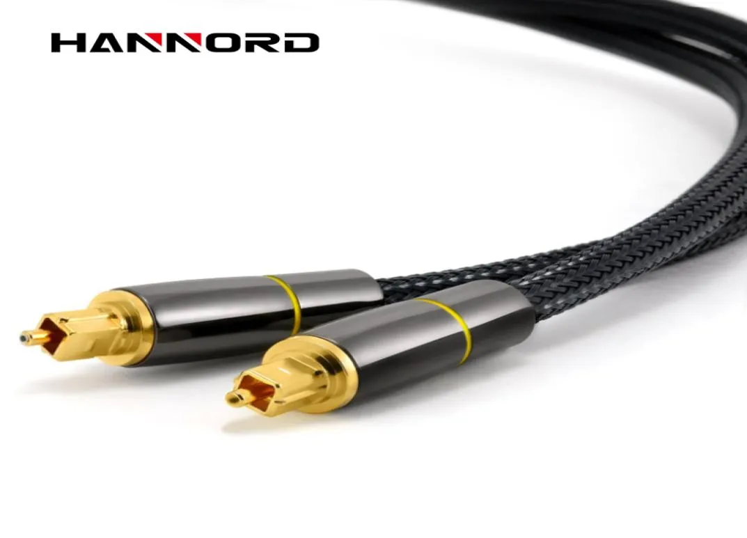 Hannord HIFI 51 câble optique SPDIF son numérique câble Toslink amplificateurs à fibres vers système HIFI pour boîtier TV fil de haut-parleur barre de son6924453