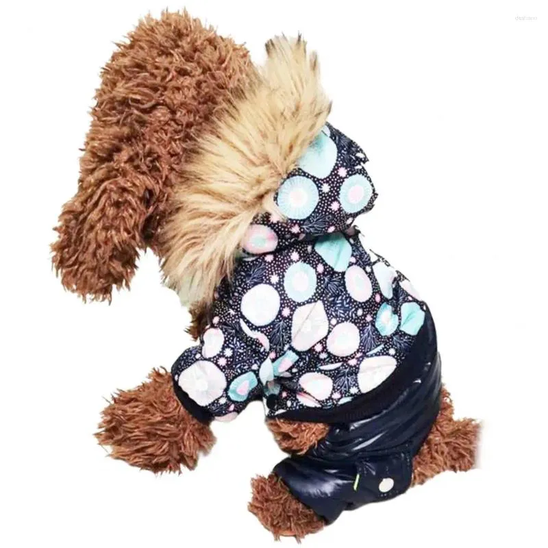 Hundkläder Vinter varmt tjockt för stora små husdjurskläder vadderad hoodie jumpsuit byxor s-xl ankomst