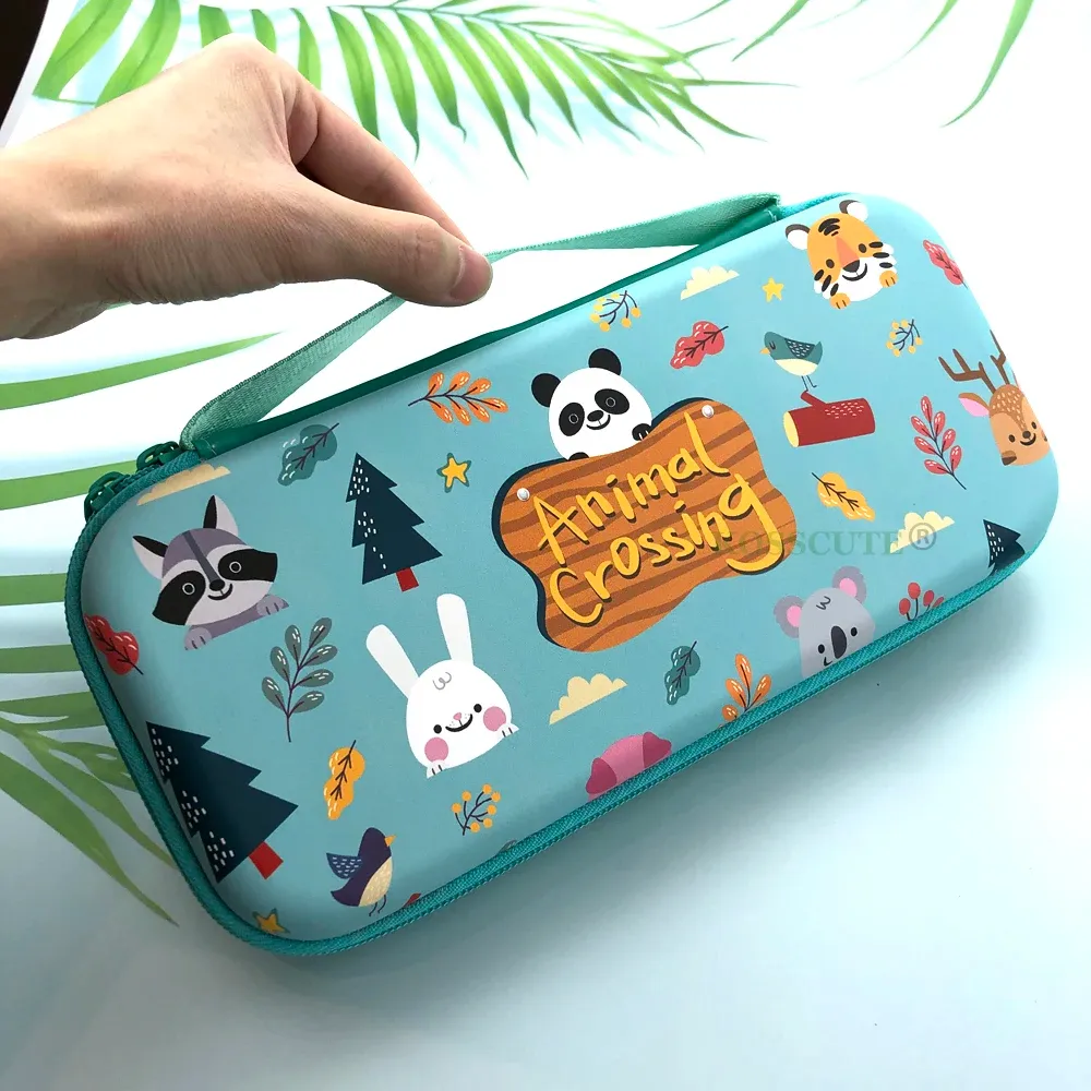 Väskor Animal Crossing Bär fodral Accessories Lagringsväska för Nintendos Switch Portable Travel Case för NS Nitendo Switch Console
