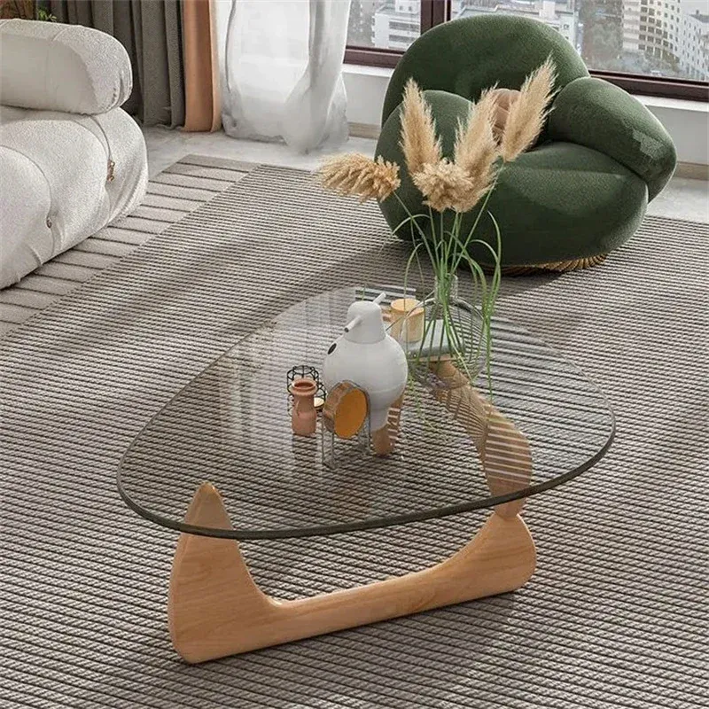 FLYMEe Noir GLASS LIVING TABLE W130 / フライミーノワール