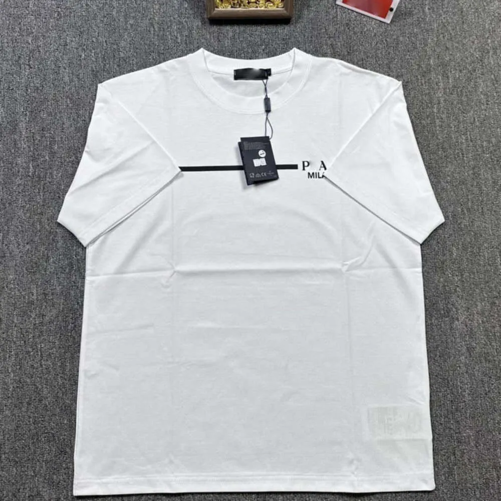 maglietta da uomo firmata T-shirt da uomo donna estate moda lettera stampa top di grandi dimensioni girocollo manica corta camicia in cotone due colori