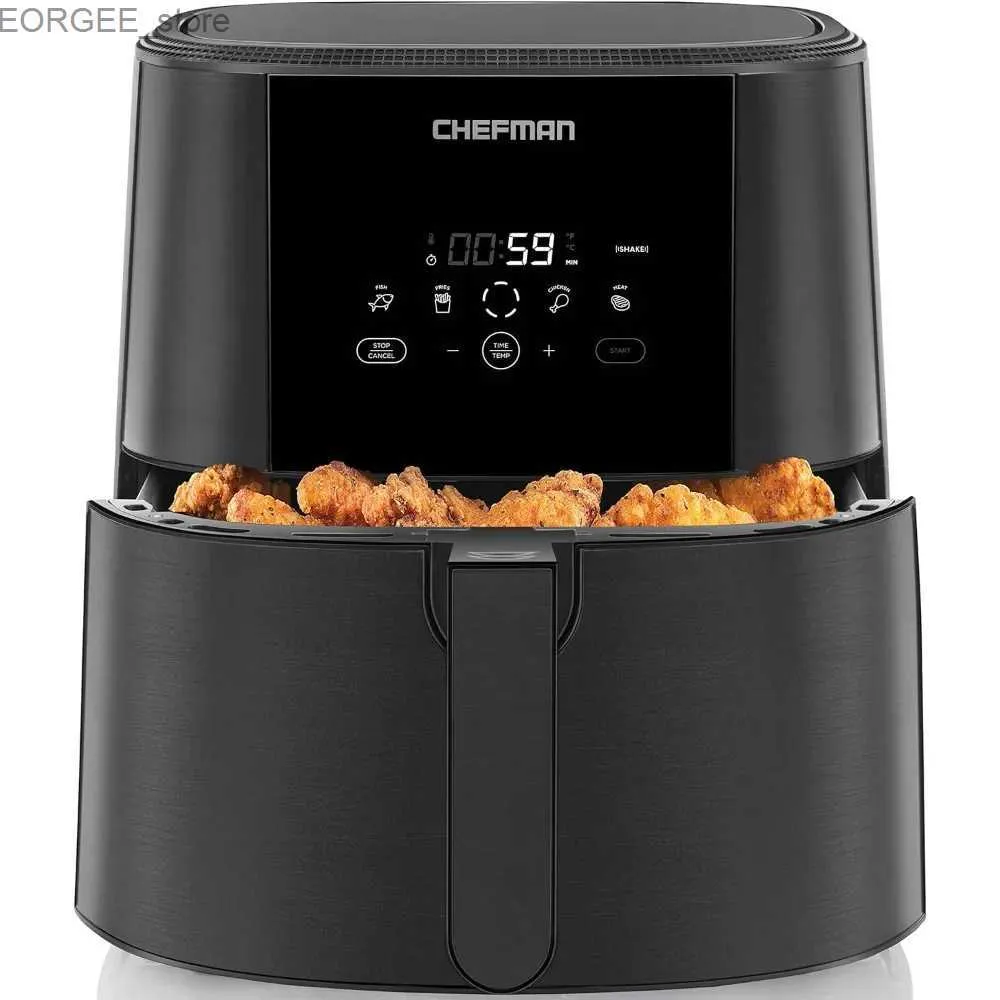 Fryers Air Touch Air Fryer 8 Quarts One Touch Contrôle numérique adapté aux frites Pilet Piètes Pièces de Stick Lavage de sécurité