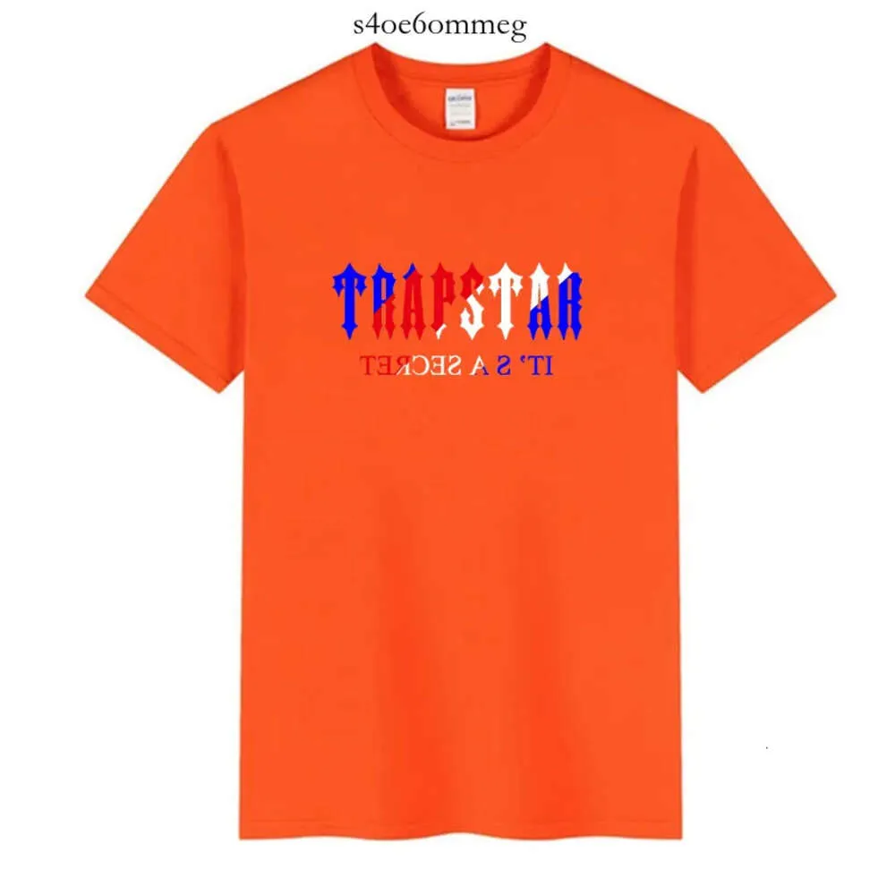 Trapstar T 100% Baumwolle Crew Kragen T Shirt Männer Casual Hohe Qualität Sommer Kurzarm Herren T Shirts Mode Grundlegende 832