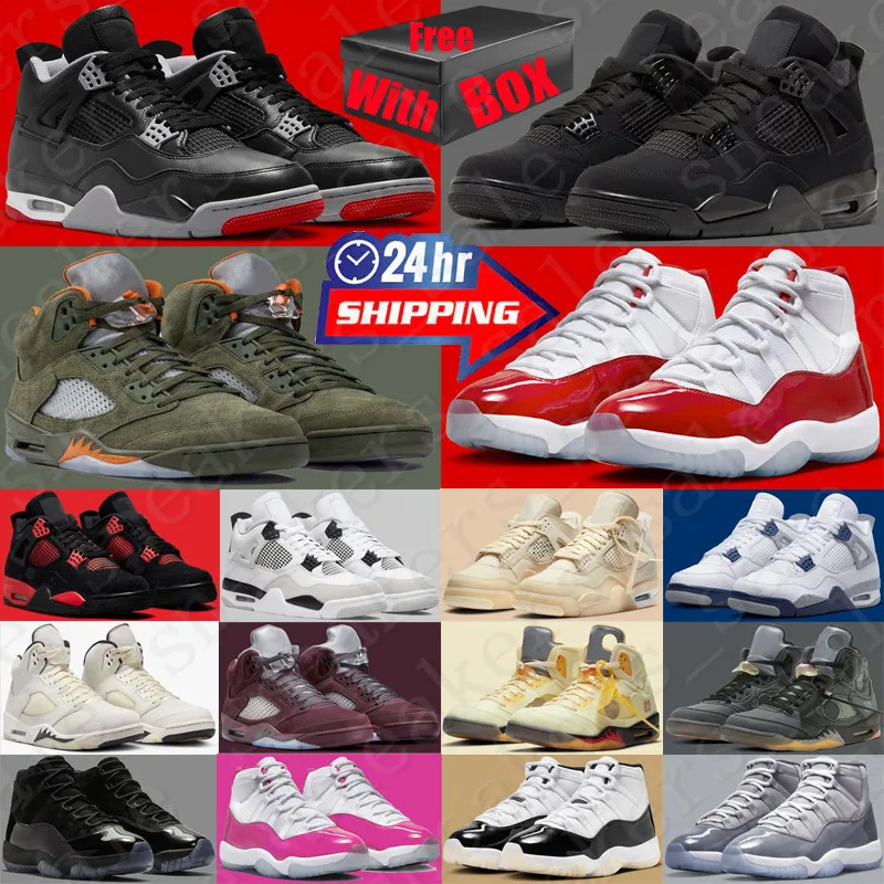 Racer Blue 4s 5s 11s basketball shoes for mens womens Cool Grey 4 5 11 Cactus Jack Black Cat Fire Red men women trainers sports sneakers