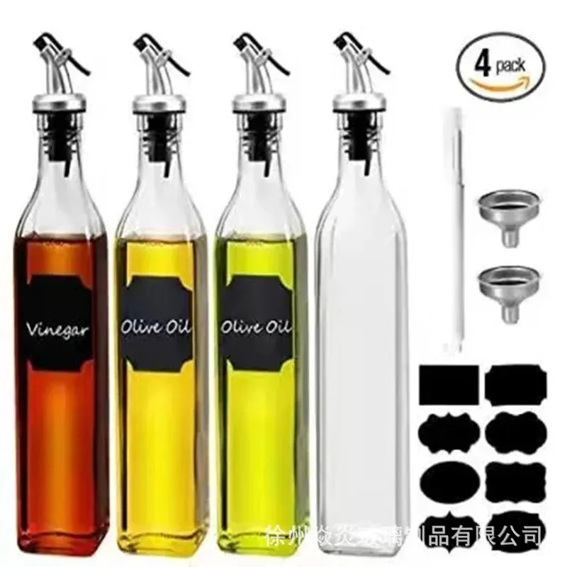 2024 Durable High Borosilicate Plastic Oil Bottle Soy Sauce Jar Vinegar Pot Leak-Proof Seasoning Storage Bottle Kitchen Gadgets- For High Borosilicate Vinegar Pot