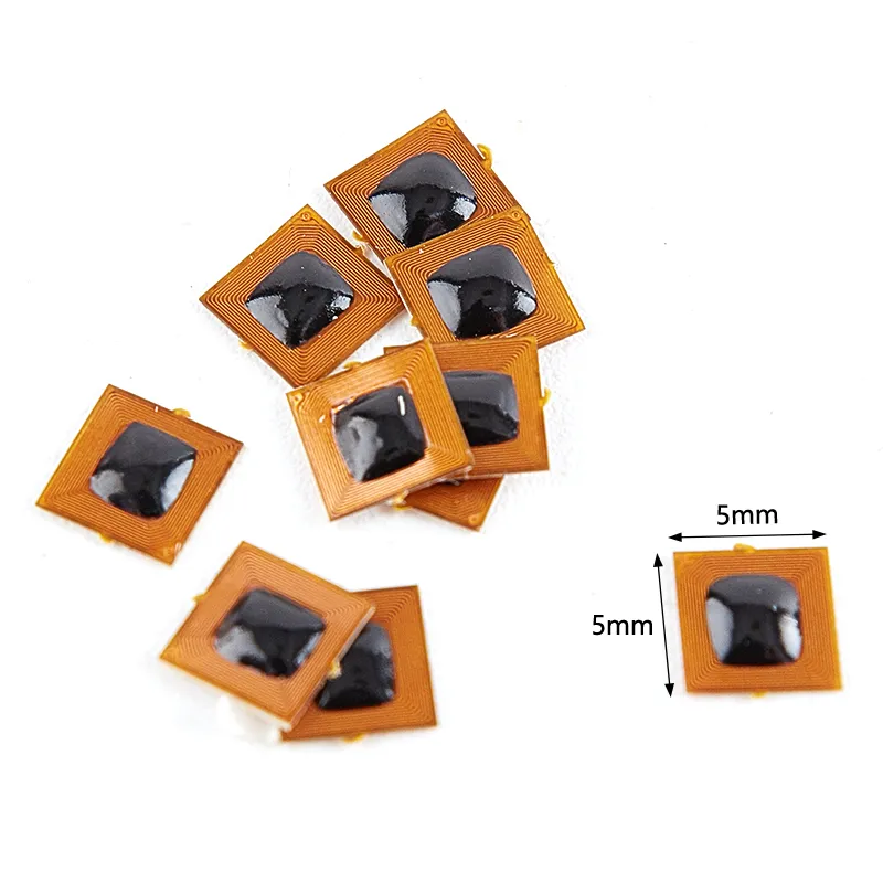 Reprogrammable Rfid Tags Programmable NFC Ntag213 RFID Tags 5x5mm Micro FPC Stickers With 1mm ...