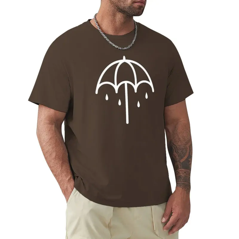 Polos para hombre Paraguas Camiseta negra Animal Prinfor Niños Tallas grandes Camisas Camisetas gráficas Algodón