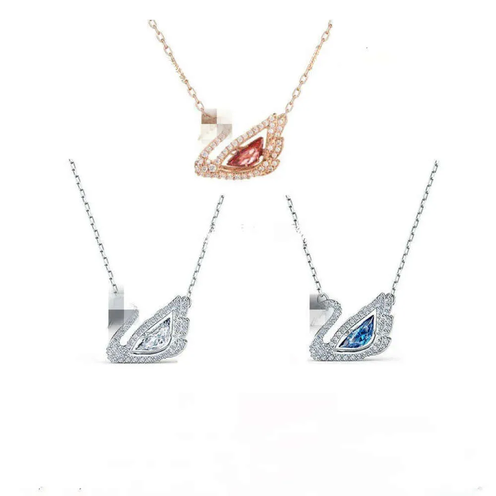 ハートダイヤモンドペンダント14Kゴールドスワンデザイナーネックレススタイル女性のための感情的なギフトジュエリーを表現するファッションレディースダイヤモンドペンダント