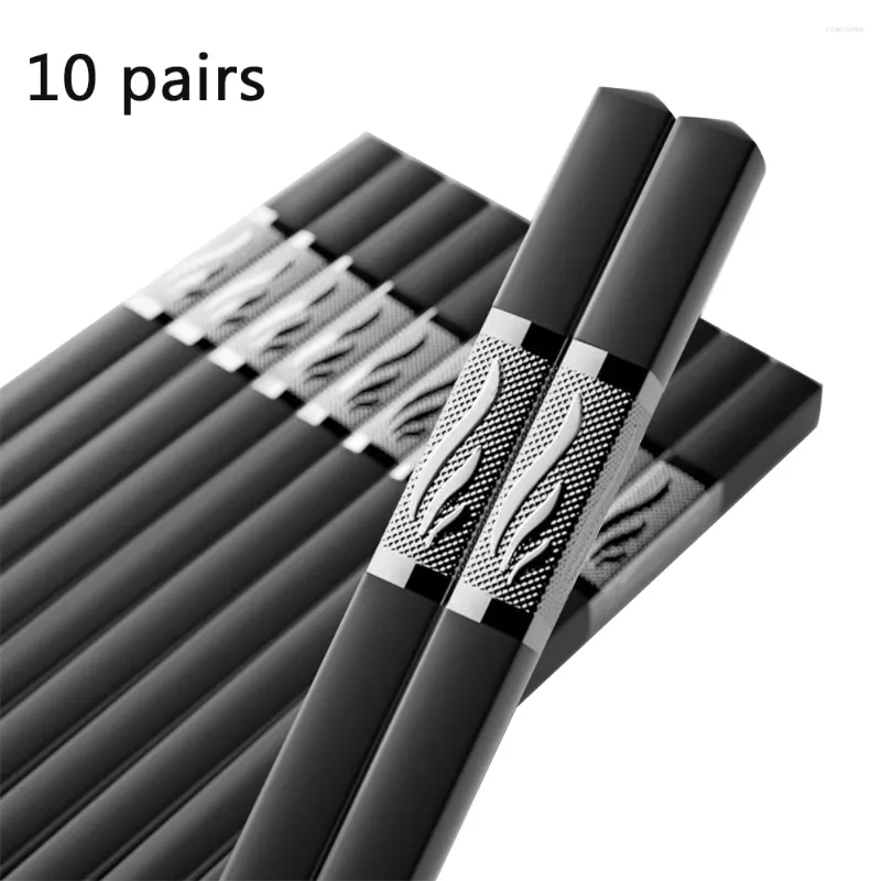 Chopsticks 10pairs/pack Gift Noodles Sushi Reusable Rice High Temperature Resistance Chinese Dishwasher Safe Japanese Korean