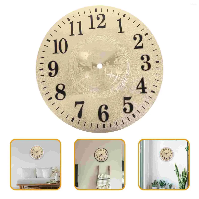 Accessoires d'horloges, cadran d'horloge, matériel de bricolage, horloge sur pied/plaque grand-père pour remplacement rond en Pvc