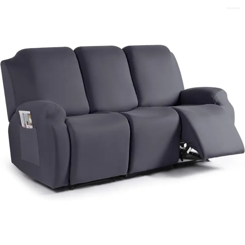 Krzesło obejmują rozkładanie rozkładania sofy 3 sztuki rozciąganie tkaniny poliestrowej do rozkładania foteli na kanapę miękką z kieszeniami