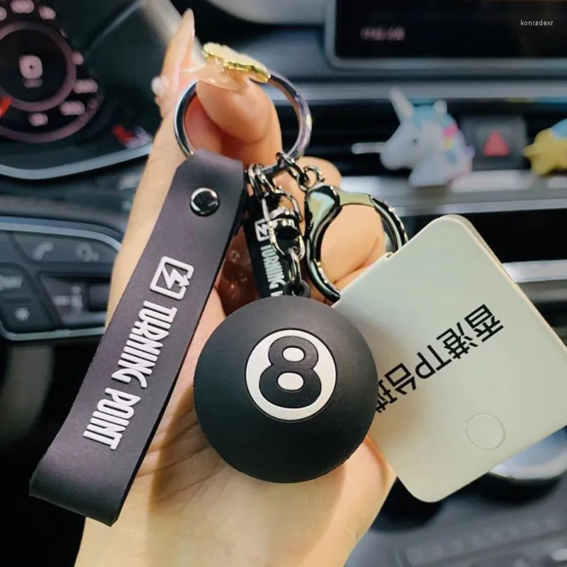 Keychains Men's Mini Lucky Digital Club Fashion Billiards Car Keychain Bar Decoration Game Souvenir