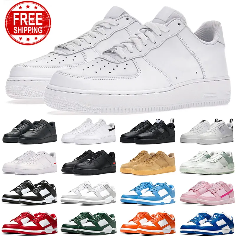 nike air force 1 airforce 1 plataforma zapato hombres mujeres zapatos casuales hombres mujeres entrenadores deportes al aire libre zapatillas