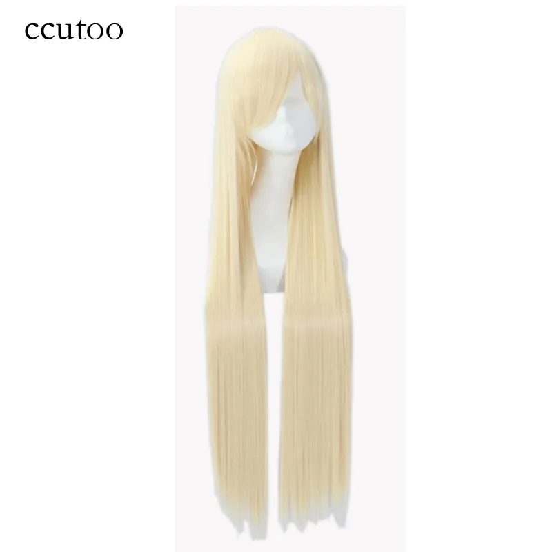 Perruques CCUTOO 100 cm de long des cheveux synthétiques droits Cosplay Cosplay Wigs 82 couleurs disponibles