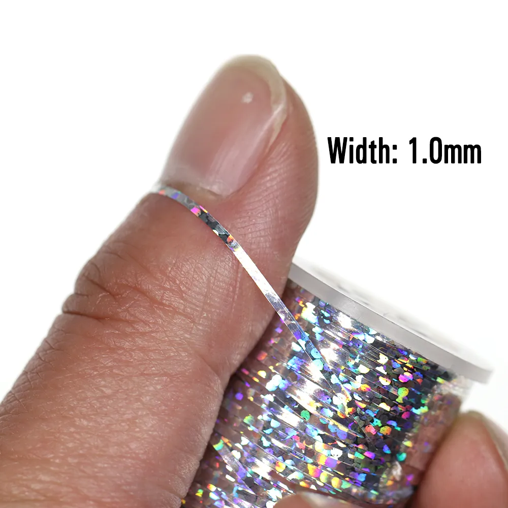 Bobina Flashabou Olografico Per Fly Tying – Mylar Piatto 0,25 Mm – 15000 M – Colore Teal