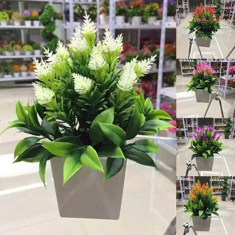 Декоративные цветы для интерьера, офисного декора, домашнего дерева в горшке, пластиковые искусственные растения, искусственные растения