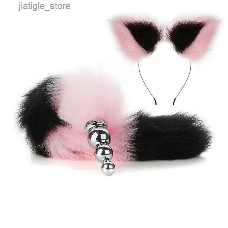 Other Health Beauty Items Fox Tail and Ear anal plug for adults in the buttocks store for men Y240402