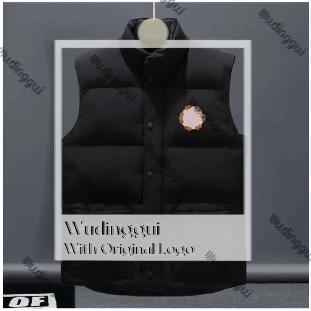 Gilet in piumino d'oca di lusso da uomo in stile canadese di design di lusso Cappotto da uomo in piumino d'oca caldo da uomo invernale di alta qualità 451