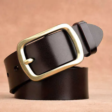 Ceinture en cuir pour hommes, polyvalent, classique, tendance, décontracté, vêtements en jean, à la mode