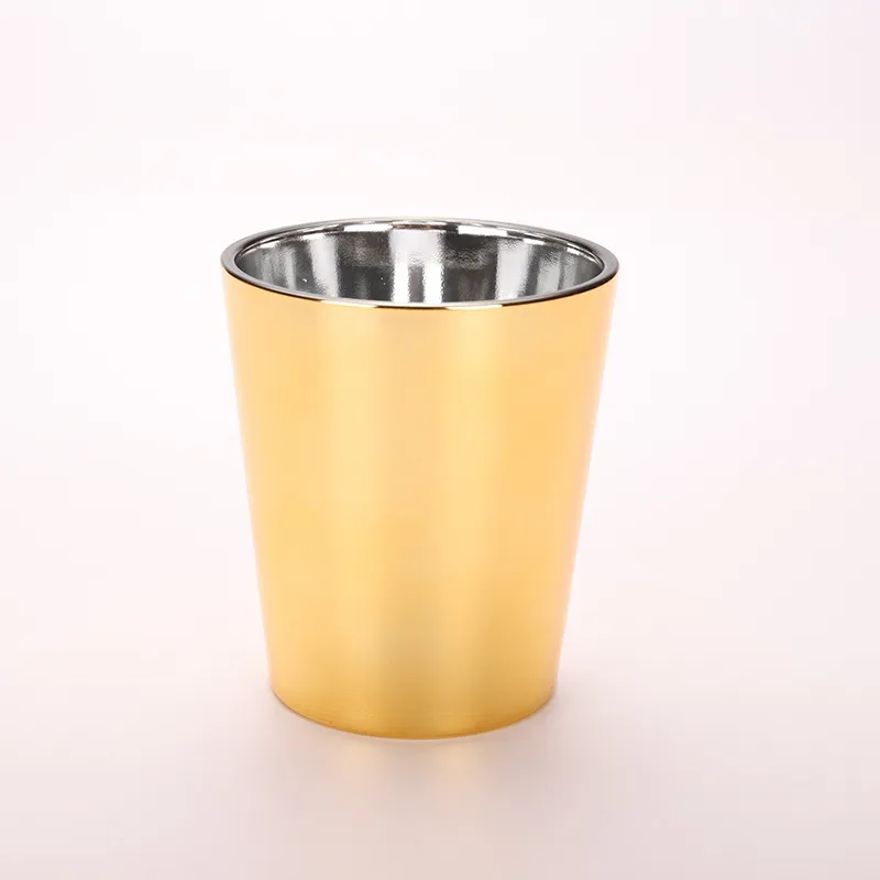 Фабрика, гальваническая чашка для свечи, подсвечник, креативная золотая чашка для свечи, стеклянная чашка для ароматерапии, свеча