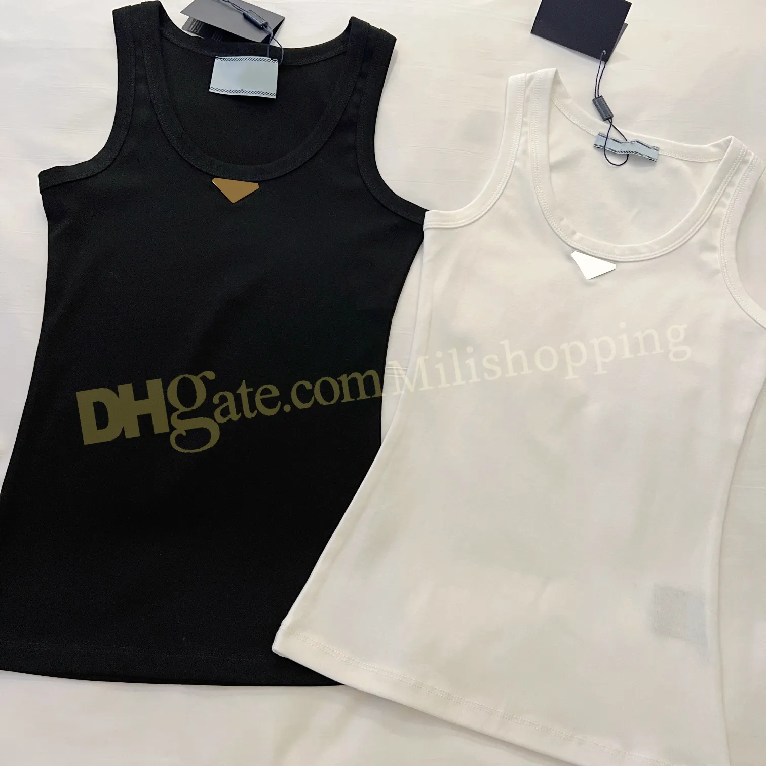 Mode Damenbekleidung Designer Weste Frauen gestrickt ärmelloses Top bestickte Buchstaben T-Shirt schlanke lässige Pullover Tanktops S-XL