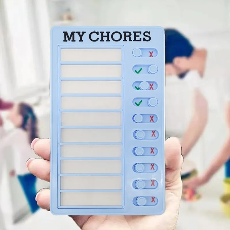thumbnail image 2 of 4 Pack Dry Erase Memo Boards With 10 Paper Cards - Reusable Chore Chart, To-Do List, RV Checklist (Blue, Pink, Green, White) 2 of 13