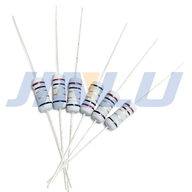 50pcs 1W 5% Ferida Resistor Fusor Resistência do enrolamento 0,1r 0,33r 1r 2,2r 3r 4,7r 5,1r 6,8r 10r 22r 68r 100r 200r 510r 0,1 ohm