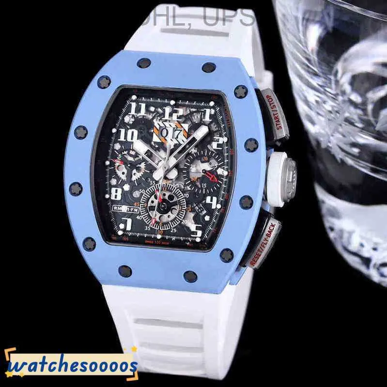 Regarder Mouvement mécanique Regarder Swiss Motion Top Quality RM011-03 Rétrograde Multifonctionnel Wristwatch Designer Taille 40X50X16MM FX5UL0APQPYW