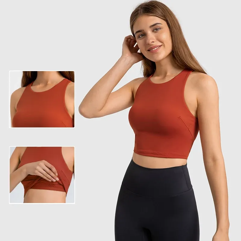 Reggiseni Reggiseno da donna Corto Donna Nuda Reggiseno sportivo Senza ossa Top sportivo Palestra Fitness Abbigliamento donna Yoga Allenamento Bralette Canotta