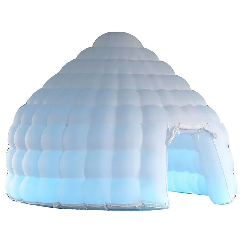 8m 26ft dia Customized oxford led shelter Inflatable Dome Tent with Air Blower Pop up Igloo House balloon Yurt for Event/Party/Wedding/Show/Exhibition