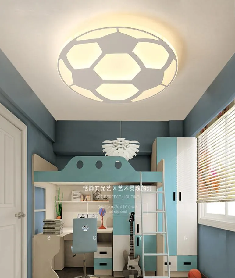 Creative Ultrathin Football Dream Chandelier for Bedroom Childroom Boy Room Home Deco Modern LED Chandelier 7388354
