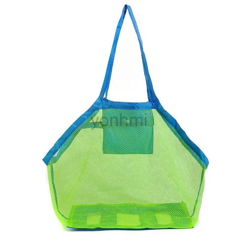 DHgate Summer Fun Kids Beach Toys Storage Bag Mesh Beach Tote Bag with Zipper for Beach Pool Toys Toys Gifts