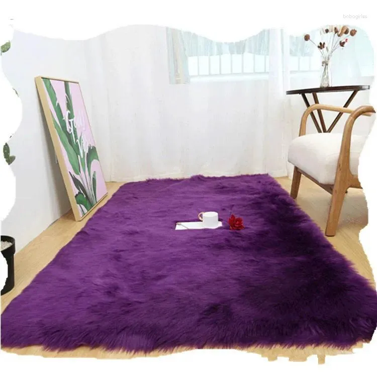 Carpets Factory Direct Faux Fur Carpet Living Room Mat Long Velvet Bedroom Bedside Blanket Bay Window Decoration