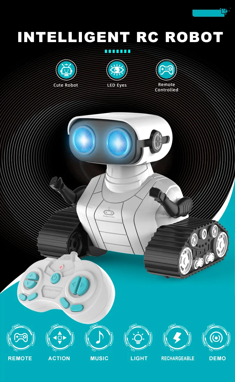 Robo Rechargeable RC Robot Toys For Kids Remote Control Robot With ...