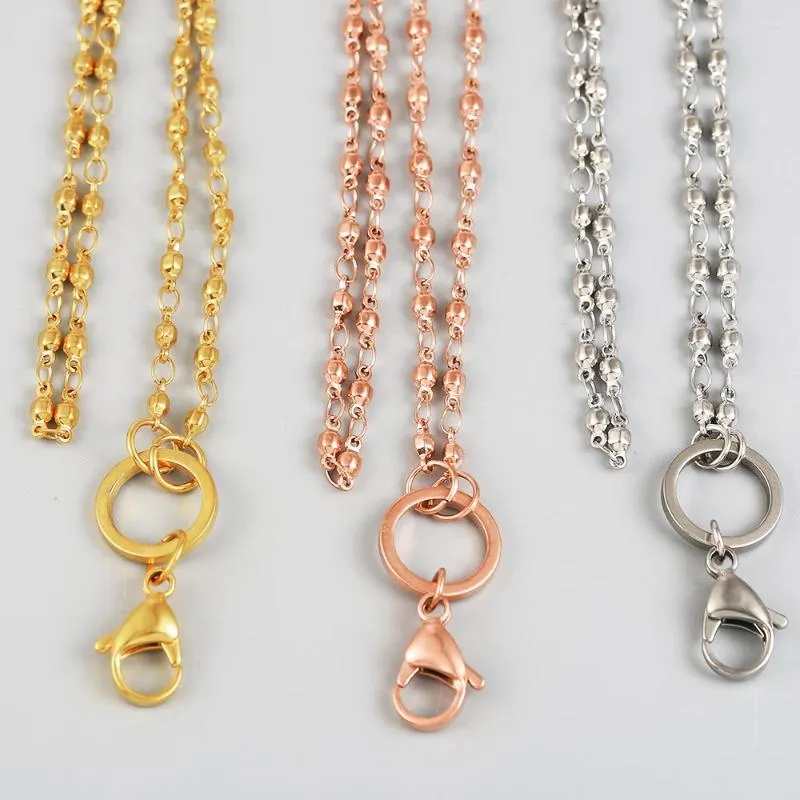 Colliers pendentif Carvort en gros en acier inoxydable 316L chaîne à maillons multifacettes - 28 pouces collier pour bijoux de mode chaîne ronde