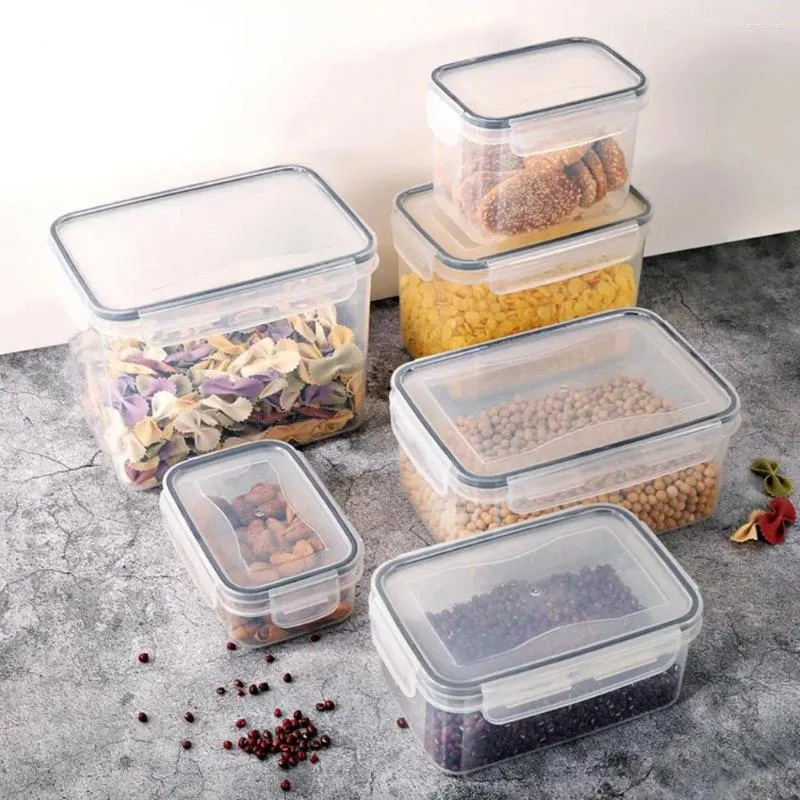 Bouteilles de stockage empilables, conteneur de garde-manger, conteneurs alimentaires durables, capacité boîte hermétique multifonctionnelle pour la cuisine