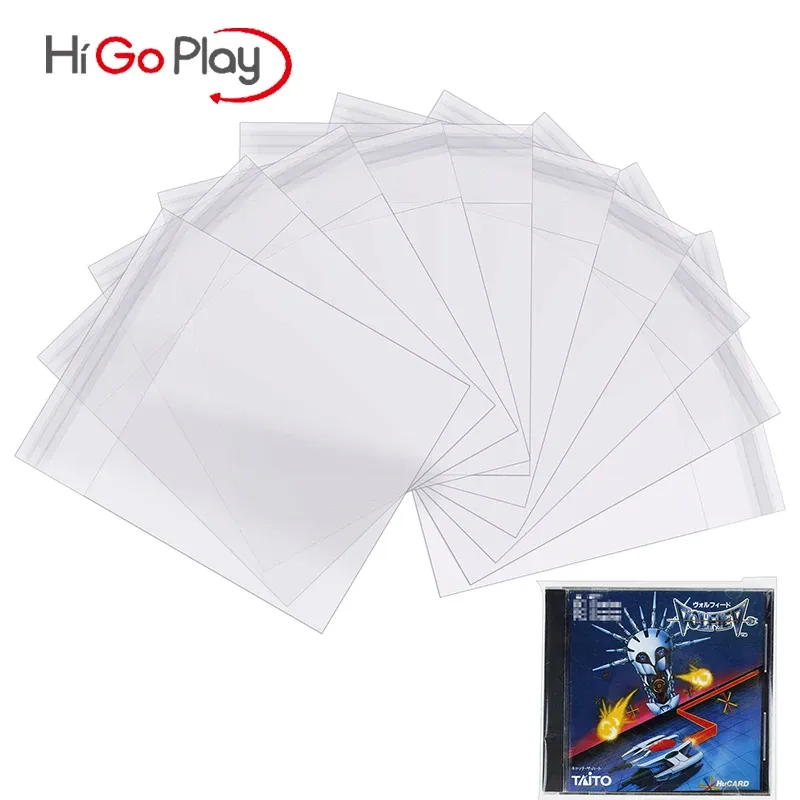 Casos 100 pcs NEC PC Engine HuCard Jewel Case Game Box Protetor Resealable Manga OPP Envoltório Sacos Plásticos para Turbografx16 Cartri Capa