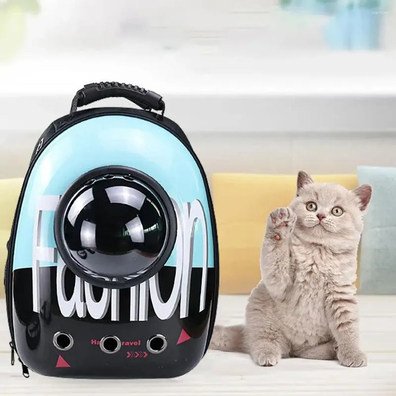 Cat Carriers Backpack Portable Smooth Oxford Cloth Space Travel Cage For Small Medium Pet Bag