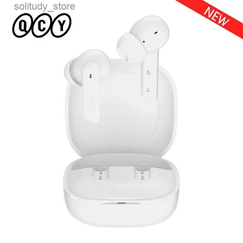 Auricolari per cellulare QCY HT05 Cuffie wireless per università non nazionali 40 dB Cancellazione attiva del rumore Bluetooth 5.2 6 microfoni ENC HD Chiamata TWS Q240402