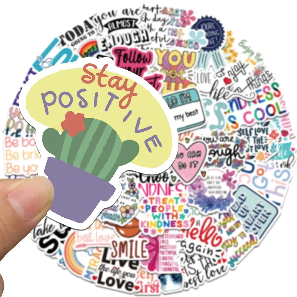 Message Design Sticker Inspirational Quote Stickers Pack Positive... From Ddmyfriend, $23.39 ...