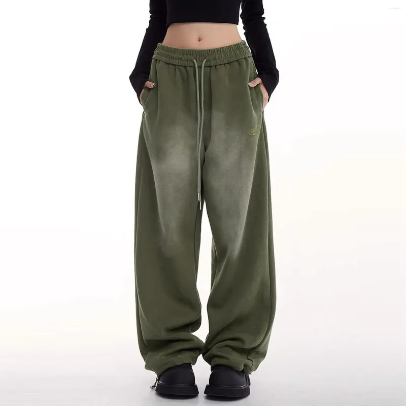 Calças femininas harajuku oversized sweatpants mulheres baggy y2k grunge coreano hip hop streetwear baddies jogger kpop calças vintage