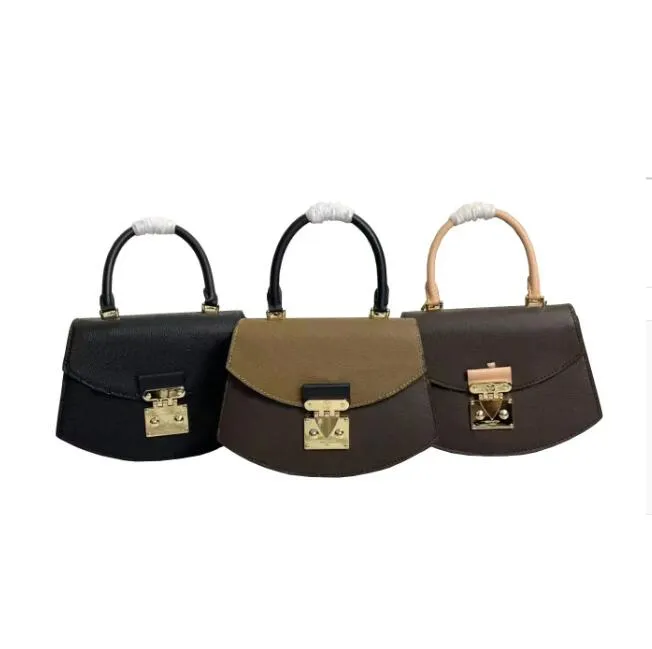 Klasyczne designerskie torby na ramię luksusowe torebki TOTE Kobietowe nowości typu wentylator brązowy stary kwiat torebka torebka mody to torba łańcuchowa za darmo statek